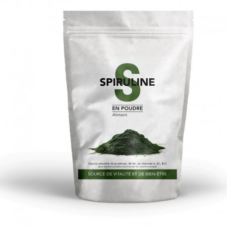 Spiruline en poudre produite en Aveyron Spiruline Algahé  100g