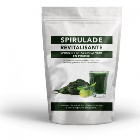 spiruline et acérola bio Spirulade revitalisante 100g