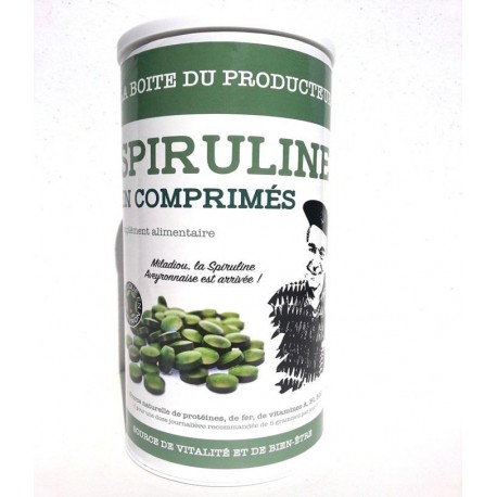 La boite du producteur de spiruline, spiruline  900 comprimés 